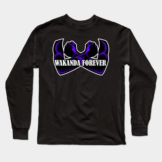 Wakanda Forever - The Panther King Long Sleeve T-Shirt by Wakanda Forever